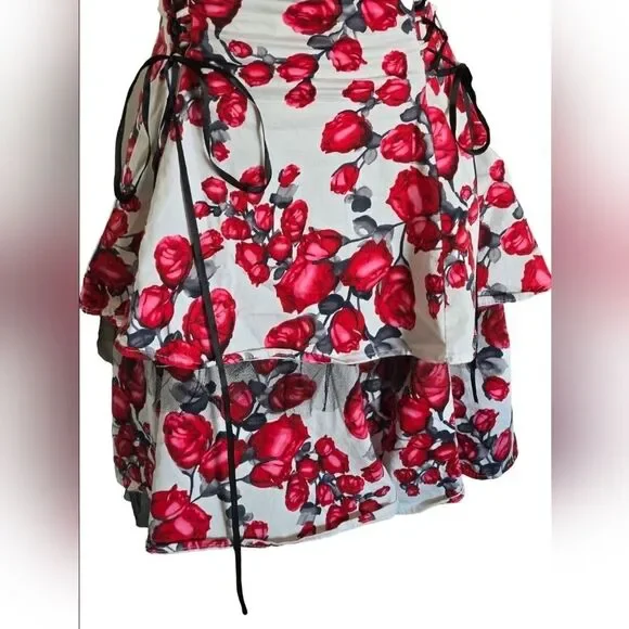 Hearts & Roses Ruffle Tiered Dress Curset Tie - Picture 5 of 13